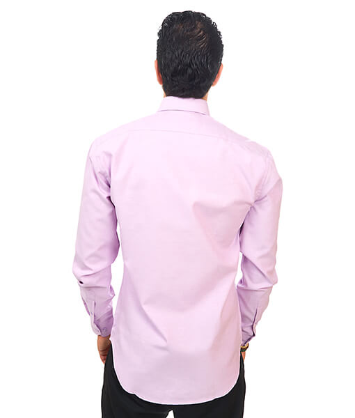 New Mens Dress Shirt Purple Lavender Tailored Slim Fit Wrinkle Free Cotton