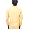 Yellow Tailored Slim Fit Wrinkle Free Cotton By Azar Man