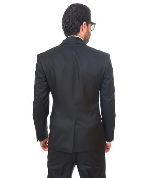 Slim Fit 2 Button Notch Lapel PinStripe Grey Suit Flat Front Pants  By AZAR MAN 