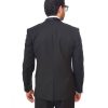 Slim Fit Men Shawl Lapel Tuxedo Black 1 Button Flat Front Pants By Azar Man