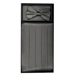Charcoal Cummerbund Set