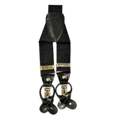 Metallic Black Suspender