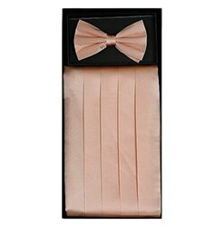 Peach Cummerbund Set