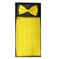 Yellow Cummerbund Set