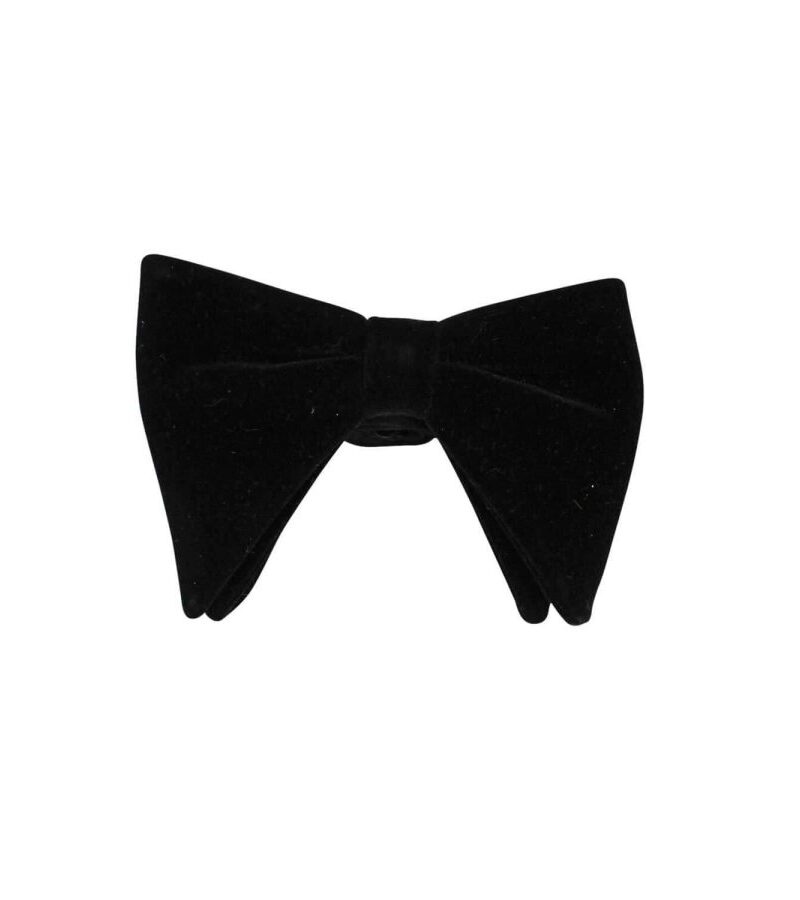 Black Velvet Oversize Bow Tie