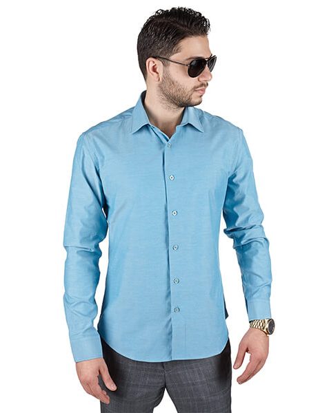 Azar Suits Ocean Blue Shirt