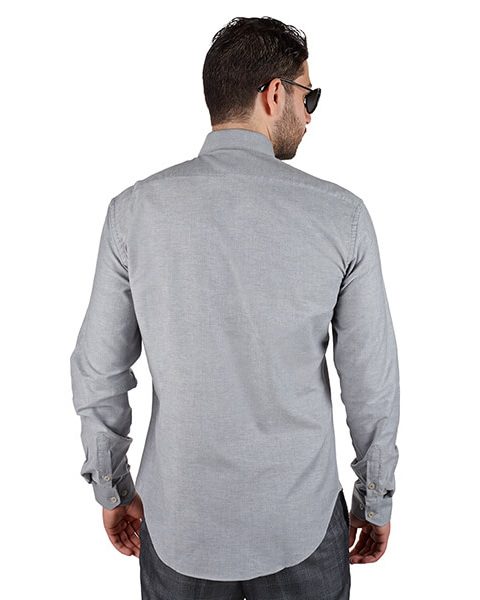 Azar Suits Grey Extra Spread Shirt