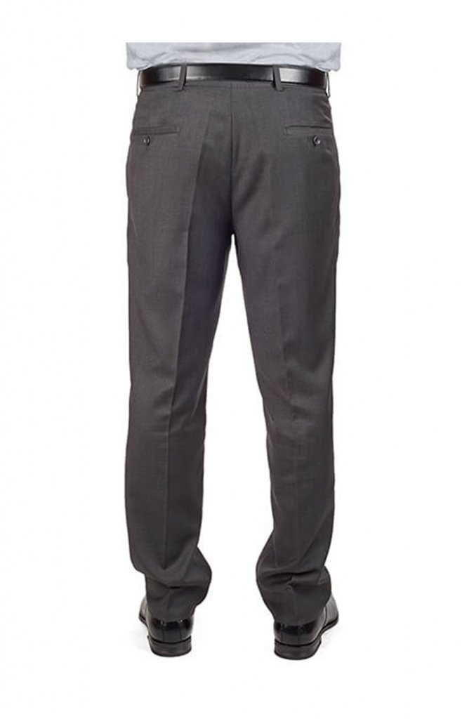 Grey Slim Fit Dress Pants ÃZARMAN