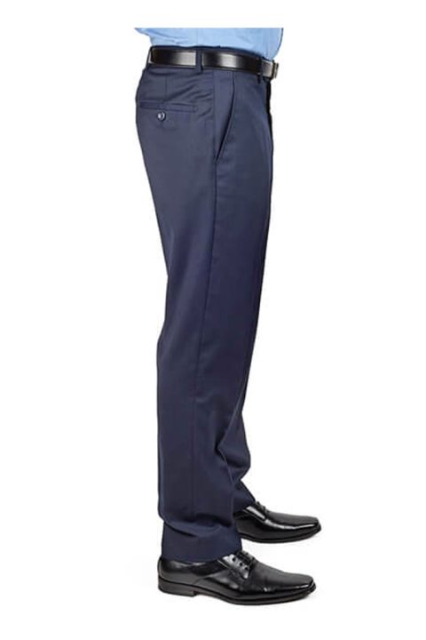 Navy Blue Slim Fit Dress Pants