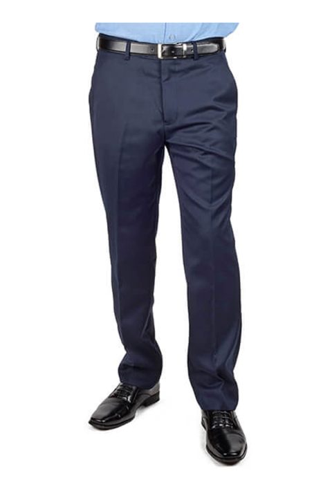 Navy Blue Slim Fit Dress Pants