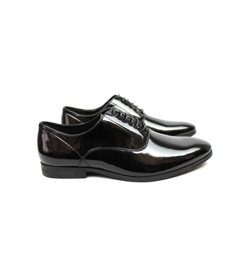 Round Toe Lace Up Tuxedo Shoes