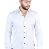 Slim Fit Cotton Square Design Modern Shirt