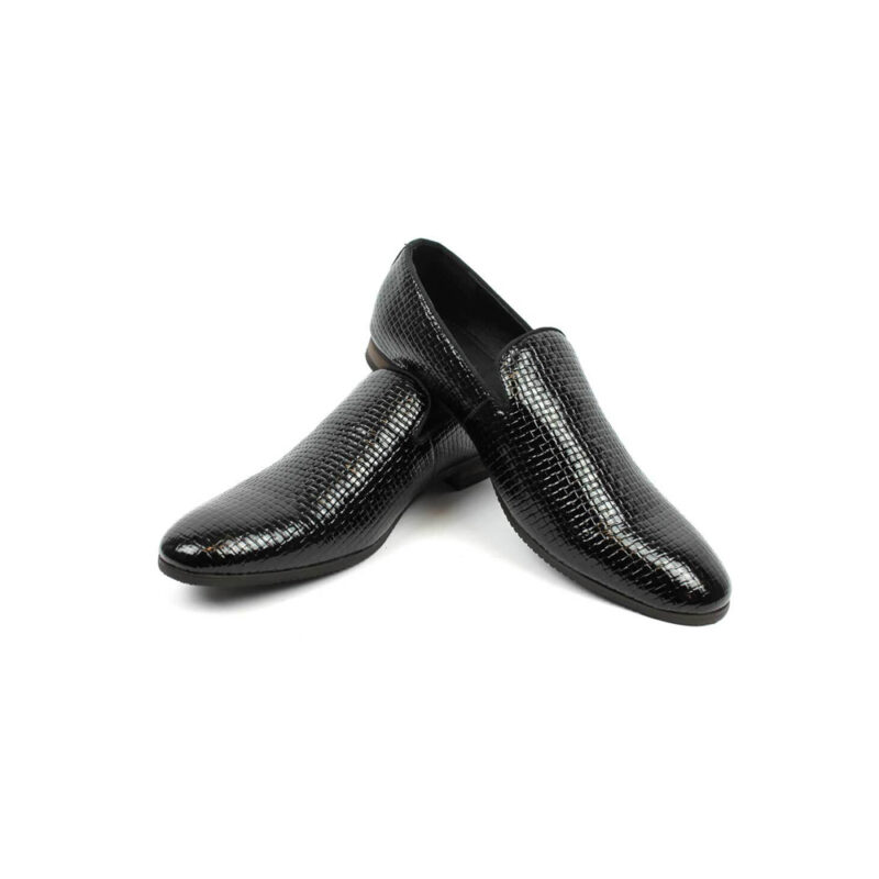 black tuxedo loafers