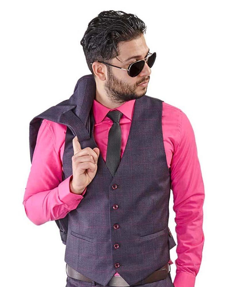 Purple-Windowpane-Dress-Vest