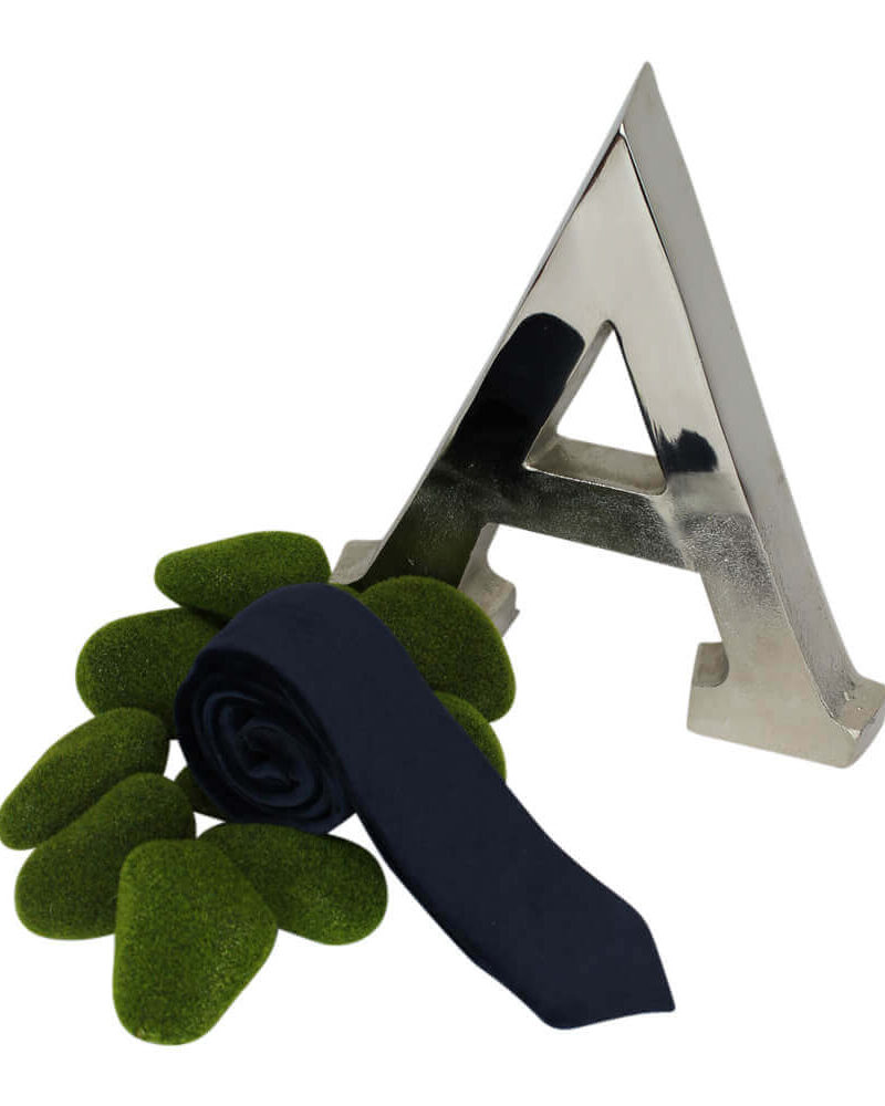 Alternative view of Handmade Velvet Navy Blue Neck Tie