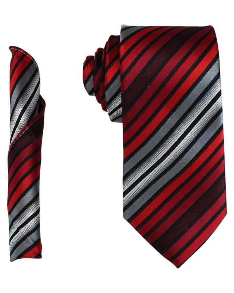 Red Black Grey Stripe