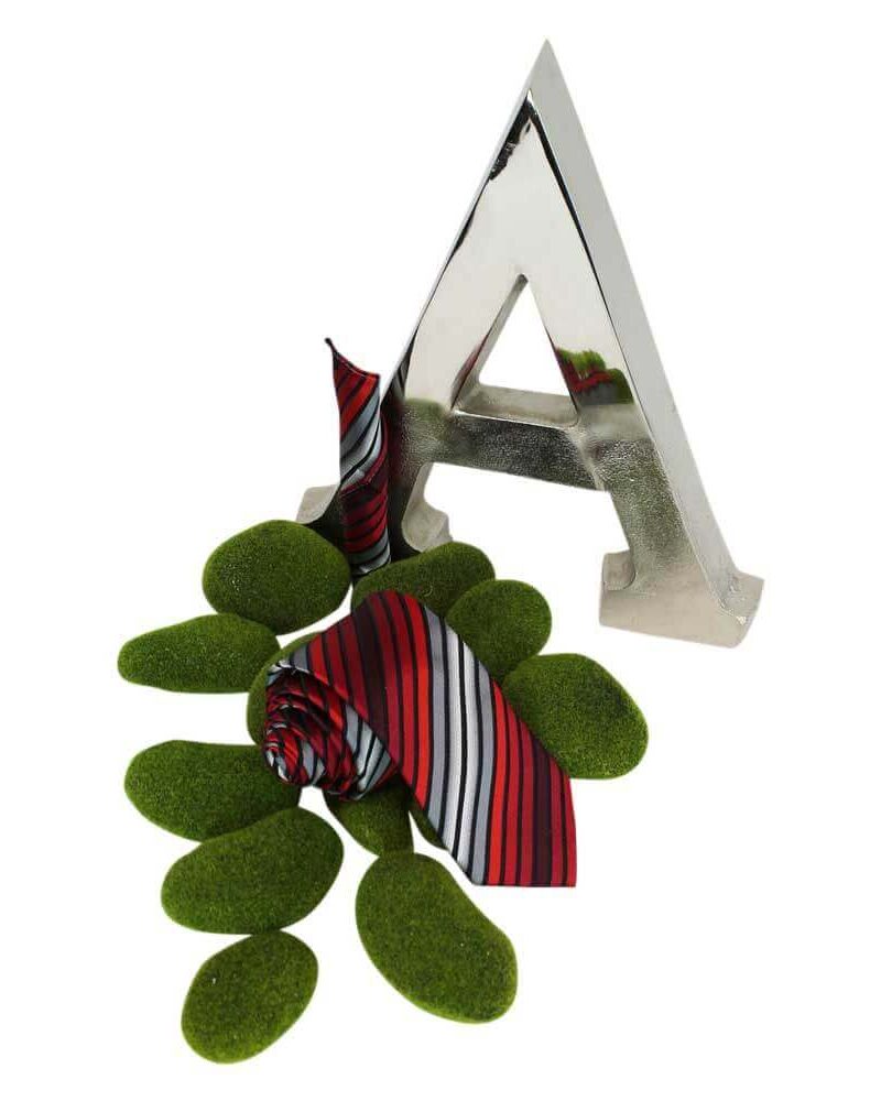 Alternative view of Red Black Grey Stripe