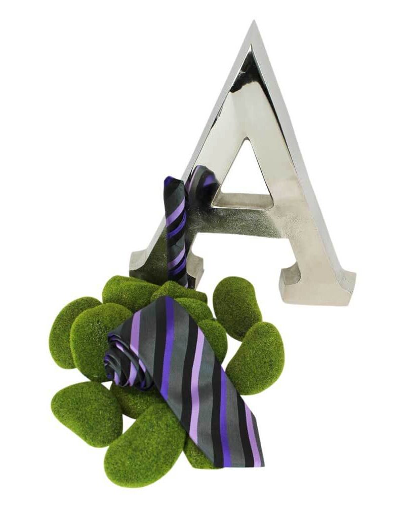 Alternative view of Purple Lavender Black Stripe