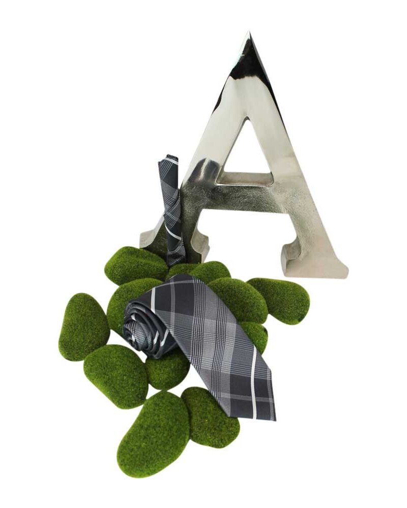 Alternative view of Plaid Grey