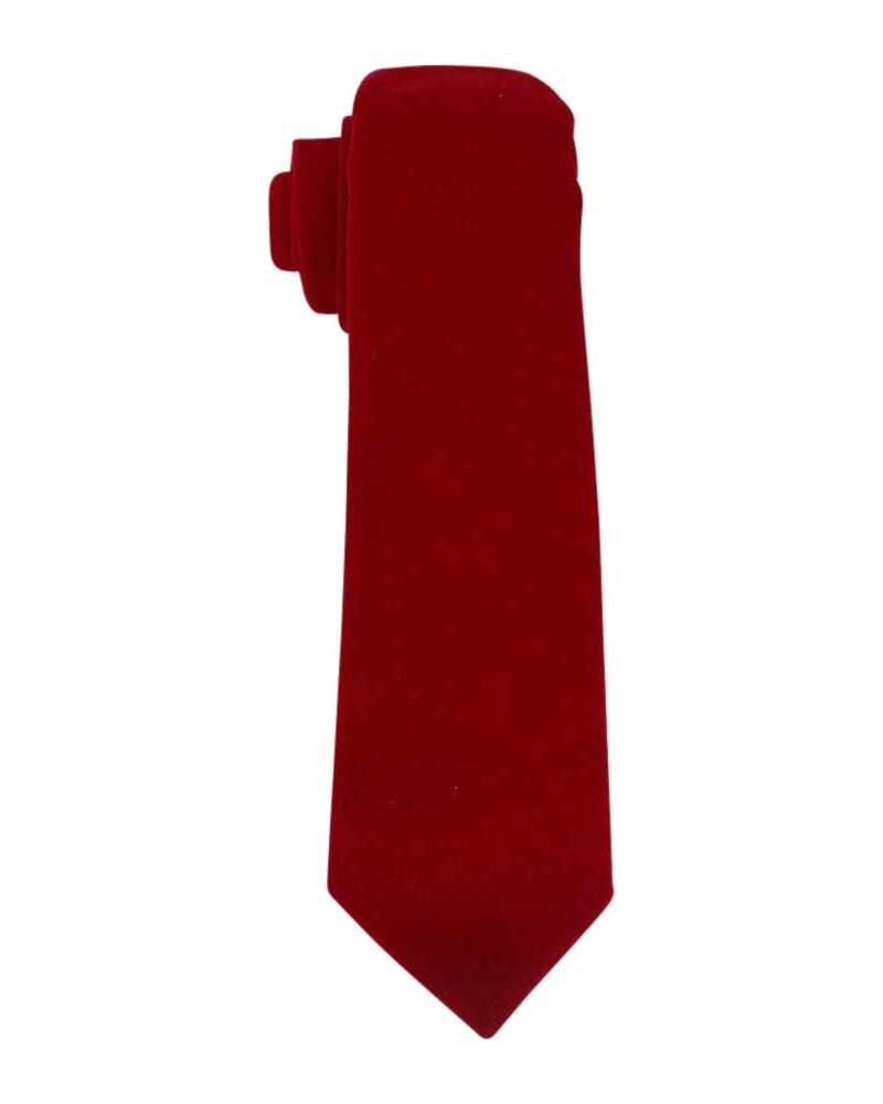 Handmade Velvet Red Neck Tie