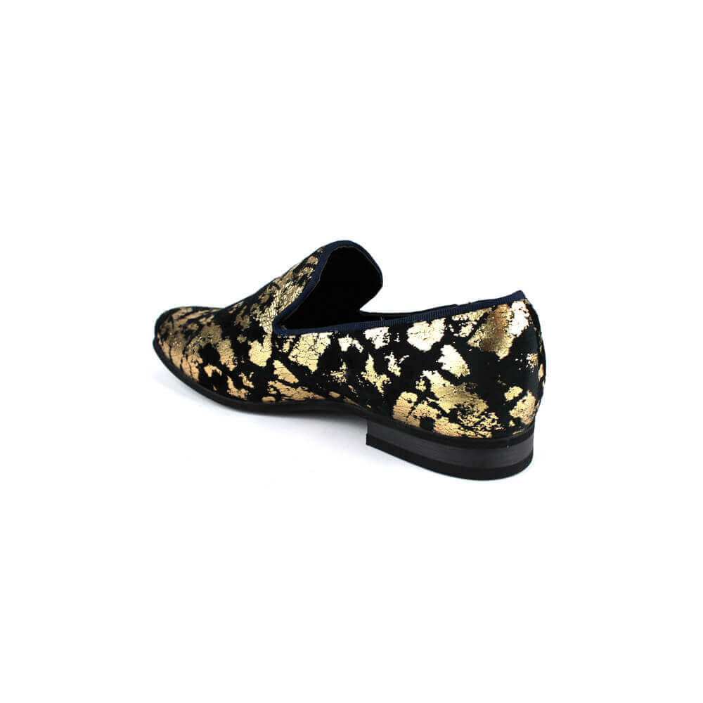 black and yellow loafers men's