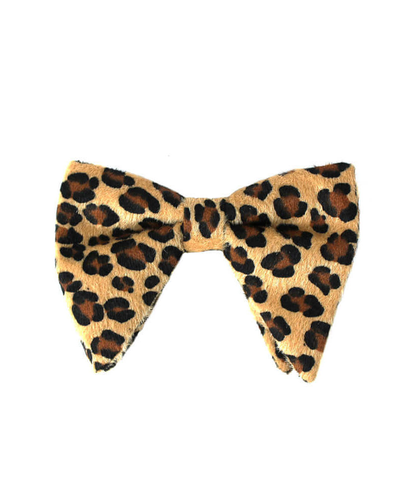 Leopard Oversize Bow Tie