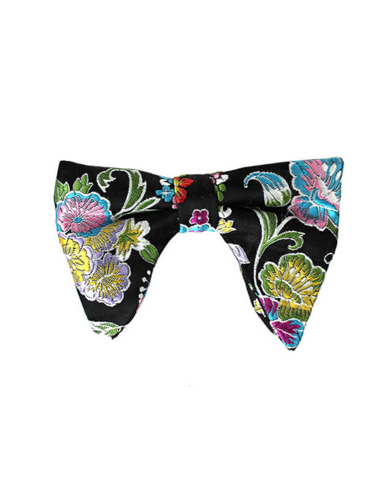 Multi Colored Floral Oversize Bow Tie