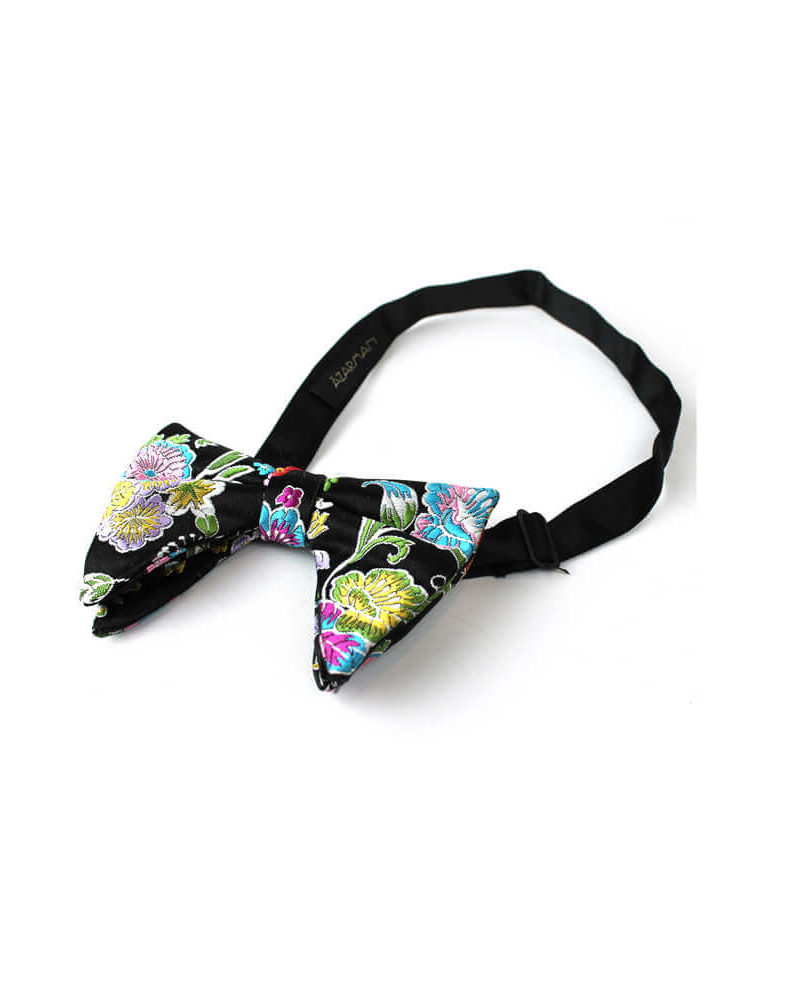 Alternative view of Multi Colored Floral Oversize Bow Tie