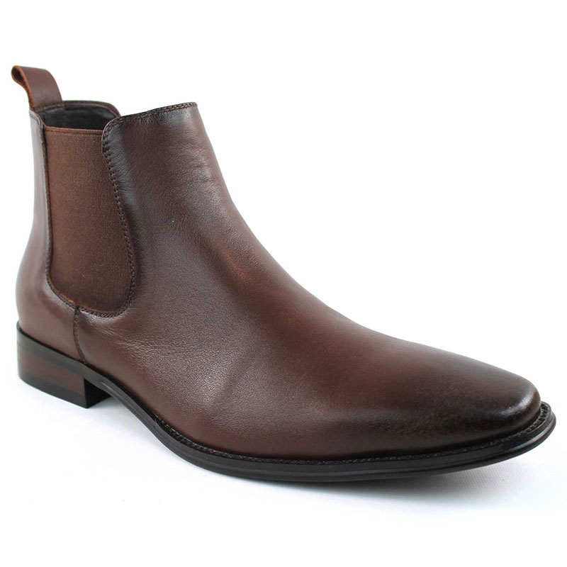 Alternative view of Genuine Leather Dark Brown Chelsea Boots