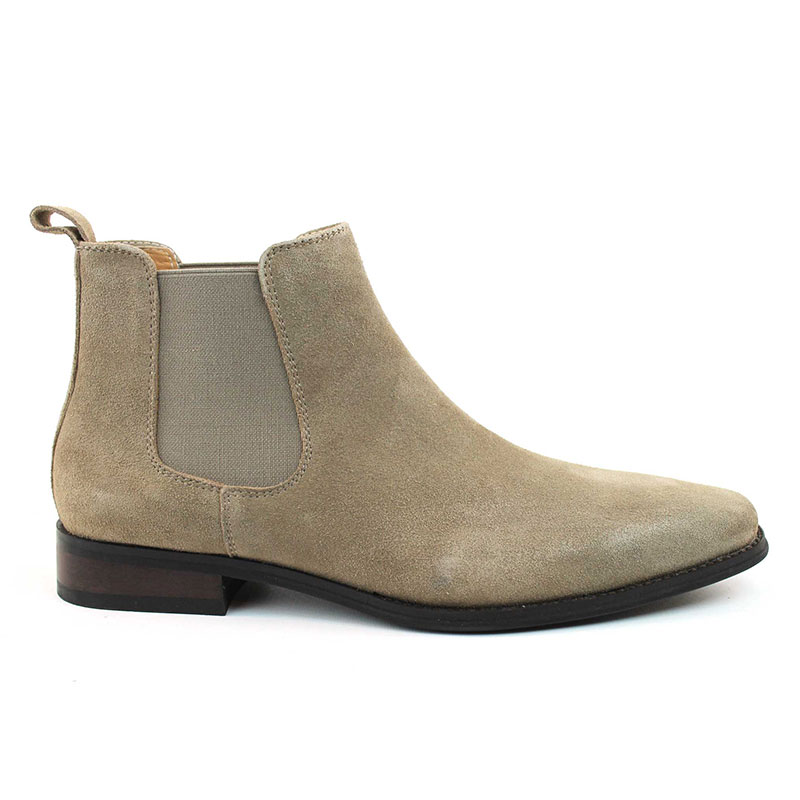 Genuine Suede Tan Chelsea Boots