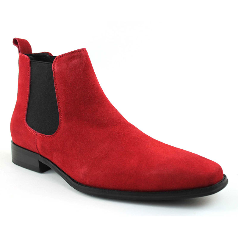 Alternative view of Genuine Suede Red Chelsea Boots