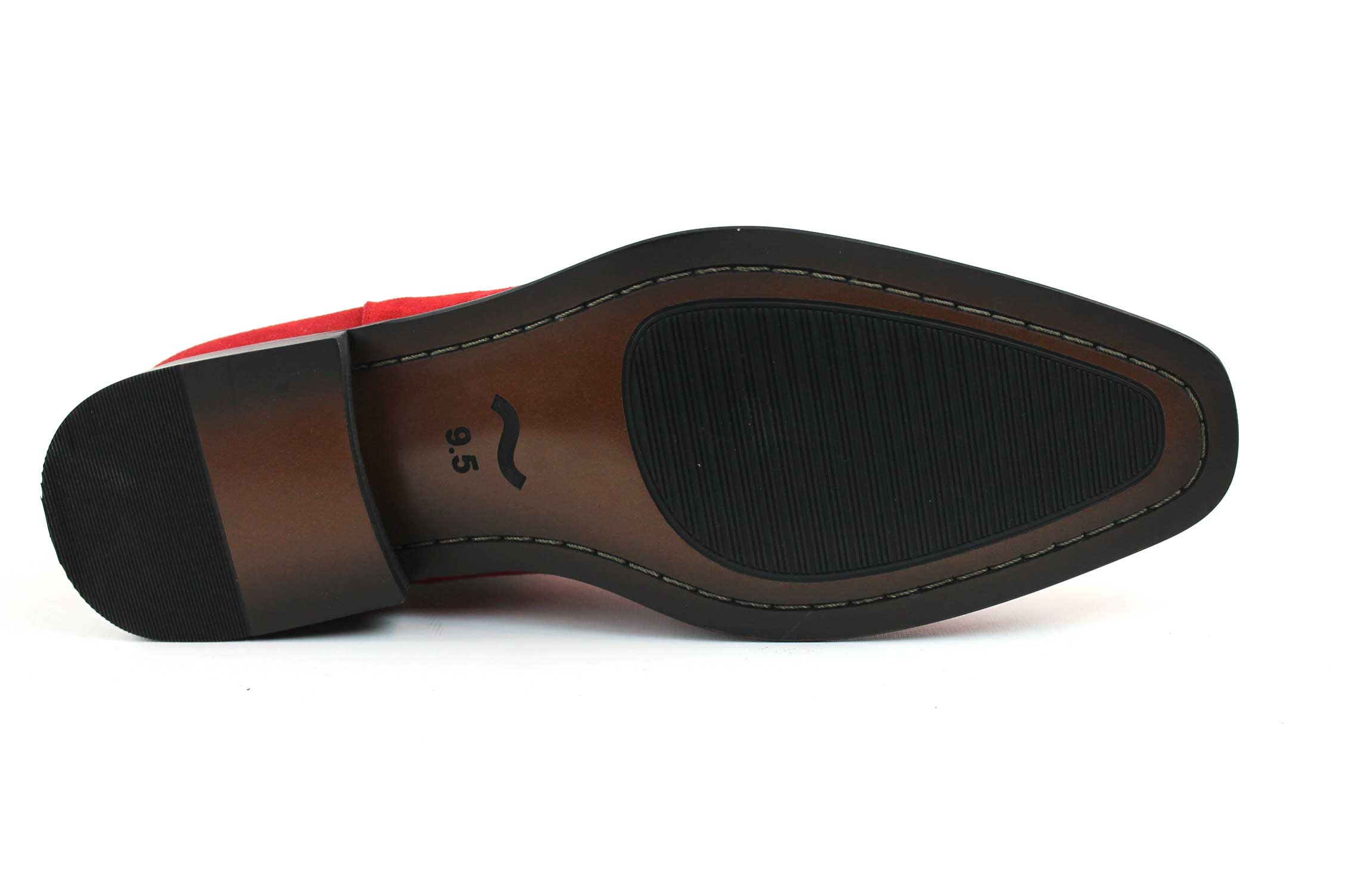 Genuine Suede Red Chelsea Boots - Image 7