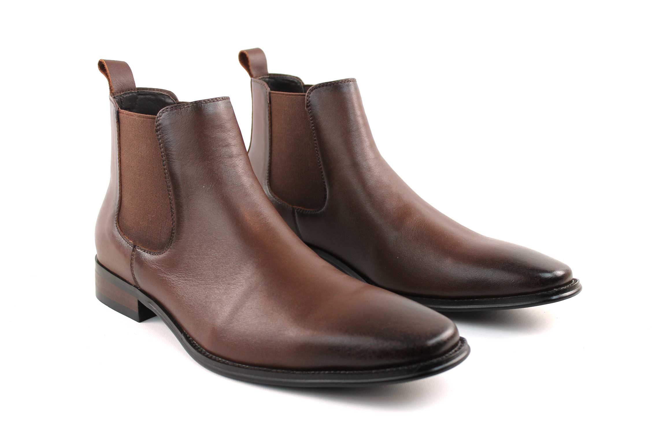 Genuine Leather Dark Brown Chelsea Boots - Image 4